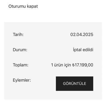 Memnunal Siparişin Teslim Edilmemesi Ve İade Sürecinde Gecikme Yaşanması