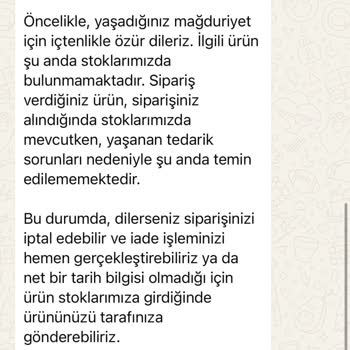 Stokta Olmayan Ürünün Satışta Gösterilmesi Ve Bilgilendirme Eksikliği