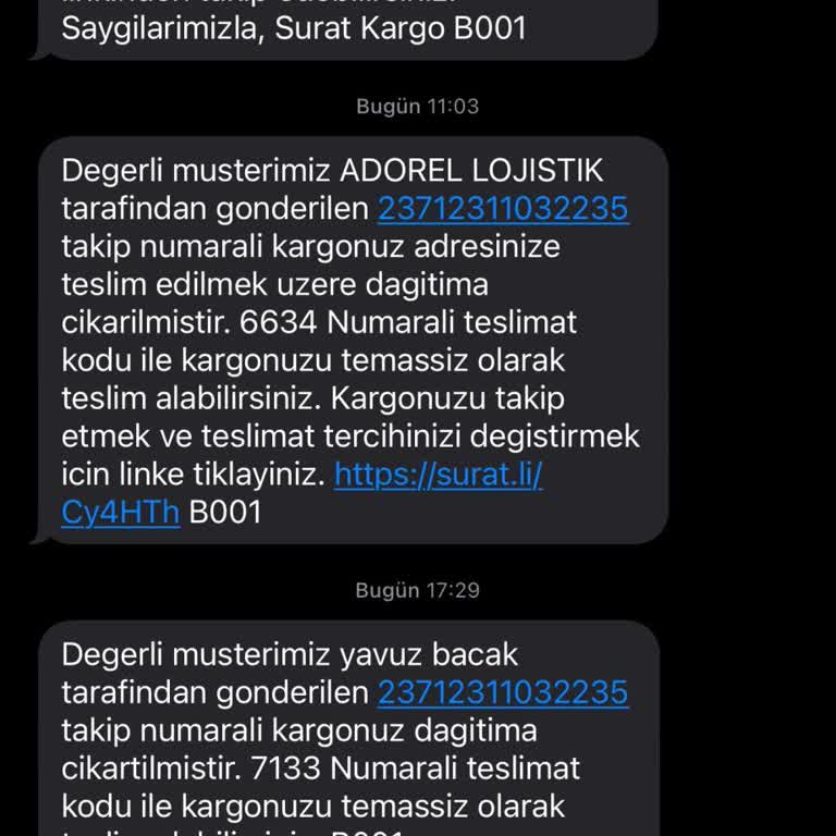 Sürat Kargo Suadiye Şubesi: Teslimat Ve İletişim Sorunları, Tutarsız Bilgilendirme