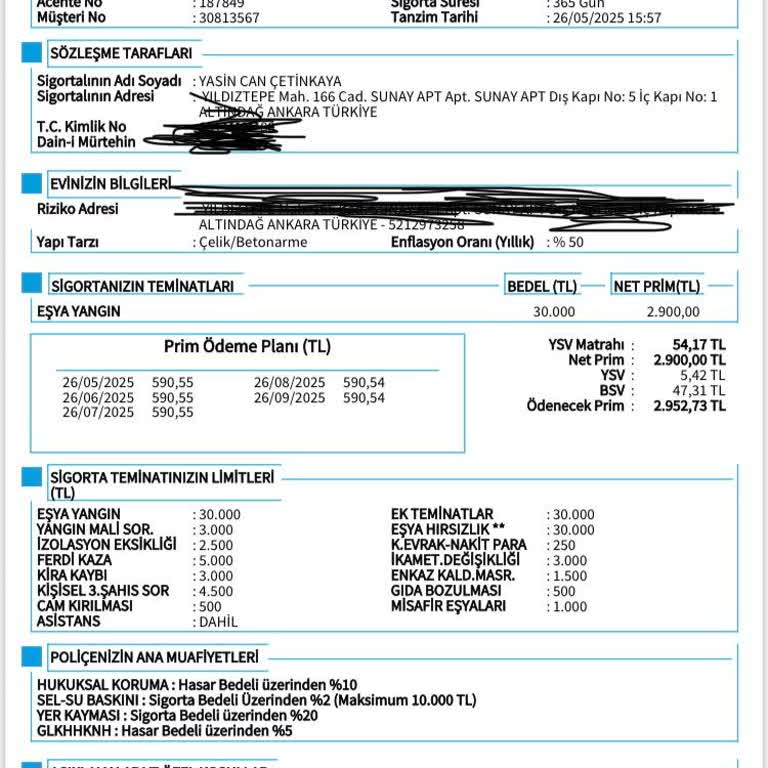 Yanlış Yönlendirme İle Fazladan Konut Sigortası Ve Ücret Mağduriyeti