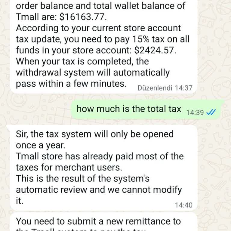 Tmall Adıyla Satış Vaadiyle Mağduriyet Yaşadım