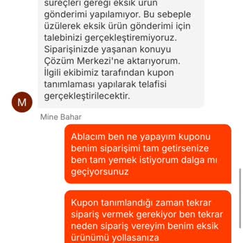 Eksik Ürün Ve Yetersiz Canlı Destek Deneyimi