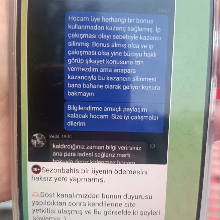 Sezonbahis Kazancımı Ödemedi Paramı İade Etmedi
