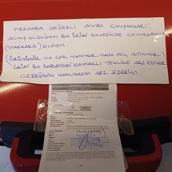 Sinbo Tost Makinesi Kullanılmadan Arızalandı, Servis Sorunu Yaşadım