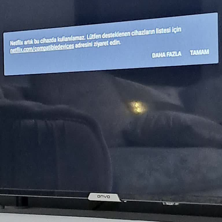 Onvo Smart TV'de Netflix Uygulaması Çalışmıyor
