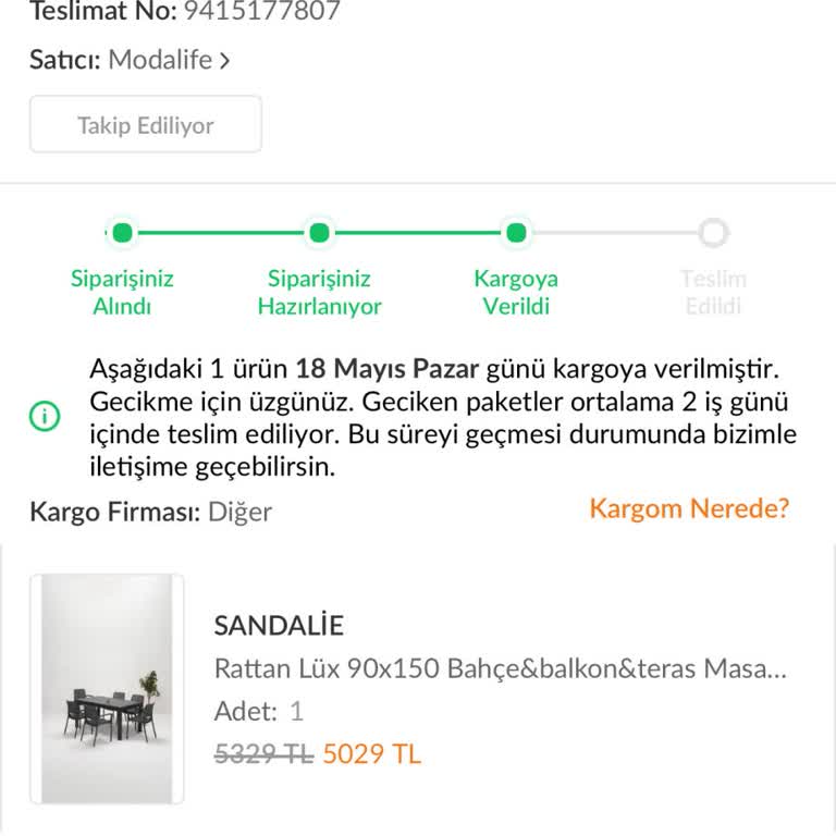 Kargolife Kargo Life Teslimatı Gününde Yapmıyor