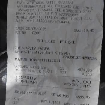 Migros'tan Alınan Sushi Sağlığımızı Bozdu, Büyük Hayal Kırıklığı Yaşadık