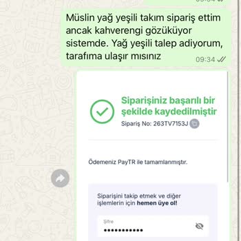 Sipariş Renk Farkı Ve Müşteri Hizmetlerine Ulaşamama Sorunu