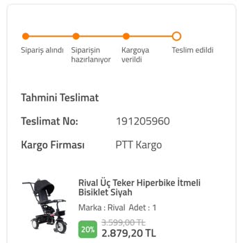 Kargo Bilgisi Ve Teslimat Sorunu Yaşadım