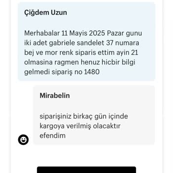 Sipariş Sonrası İletişim Eksikliği Ve Teslimat Sorunu