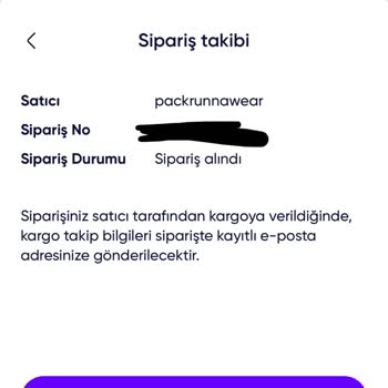 Packrunnastore Siparişim Bir Haftadır Kargoya Verilmedi