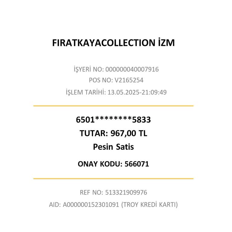 Fırat Kaya Collectiondan İade ve Değişim Mağduriyeti Yaşadım Paramı Alamıyorum