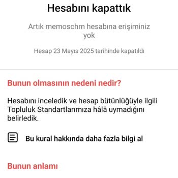 Hiçbir Neden Yokken Instagram Hesabım Kapatıldı