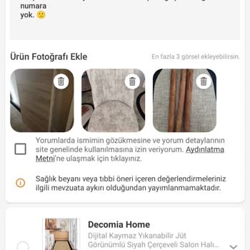 Eksik Ve Hasarlı Masa Ayağı, İletişim Sorunu Ve Çözüm Bulunamıyor