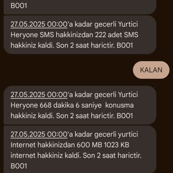 Kullanılabilir İnternet Hakkı Olmasına Rağmen Fatura Aşımlı Geldi