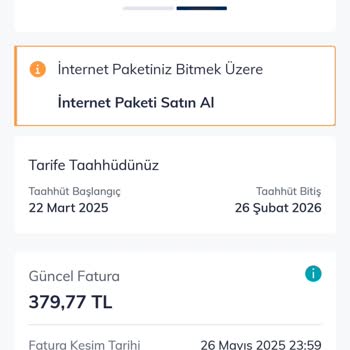 Kullanılabilir İnternet Hakkı Olmasına Rağmen Fatura Aşımlı Geldi
