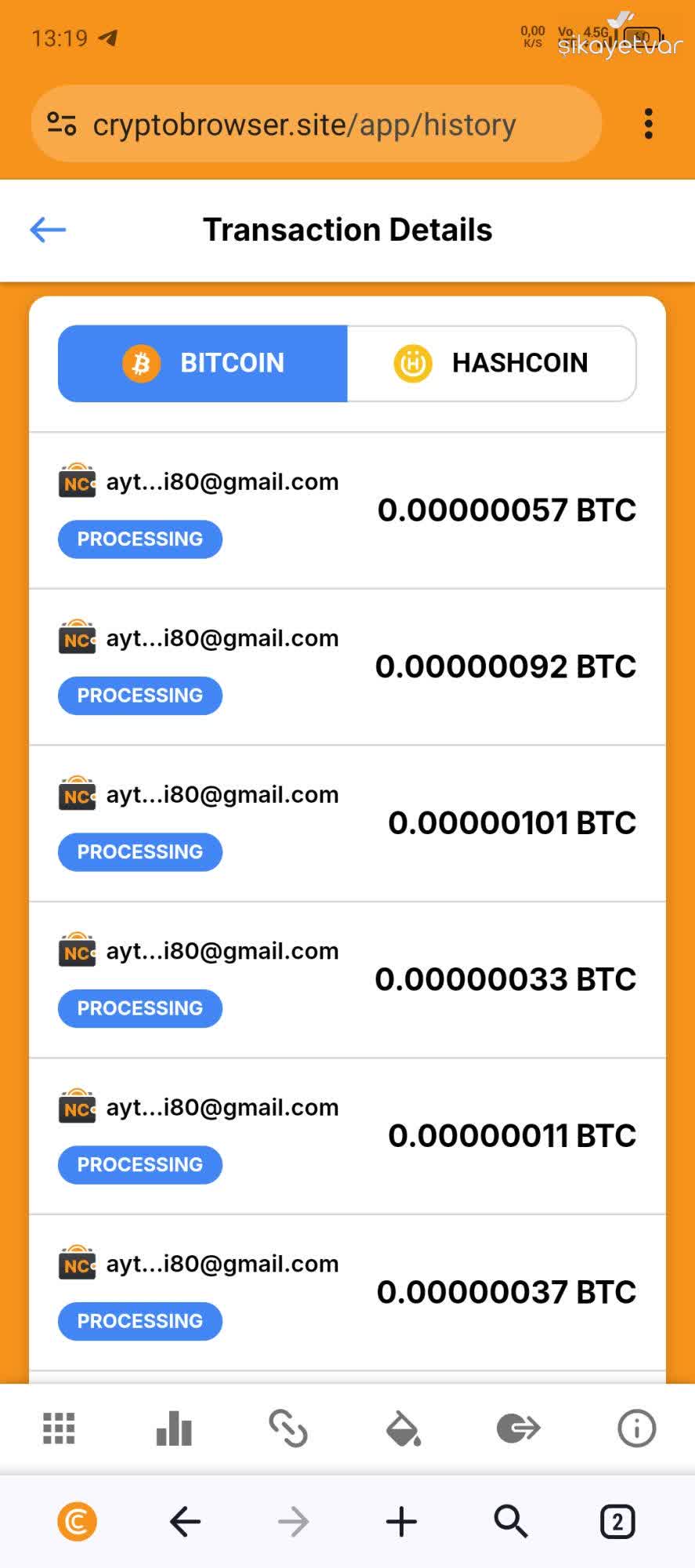 CryptoTab Cyrpto TAB Destek Ekibinden Yanıt Alamıyorum, Geri Ödeme Talebim  Var - Şikayetvar