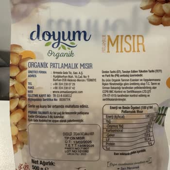 Organik Patlamış Mısırda Yoğun Küf Kokusu Ve Sağlıksız Ürün Endişesi