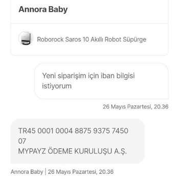 Sipariş Sonrası IBAN İle Ödeme Talebi Ve Mağduriyet