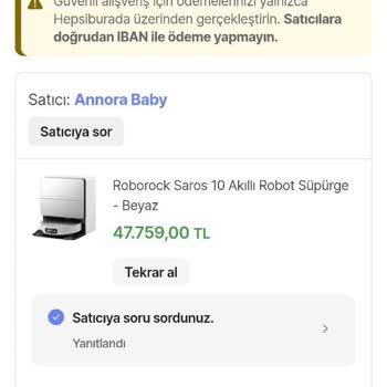 Sipariş Sonrası IBAN İle Ödeme Talebi Ve Mağduriyet