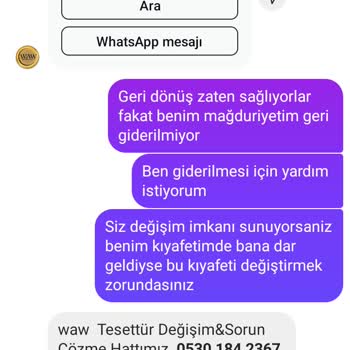 Değişim Talebime Stok Bahanesiyle Çözüm Sunulmadı