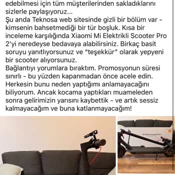 Teknosa Hakkında Sosyal Medyada Dolaşan Bilgiler Hakkında Yardım Talebi