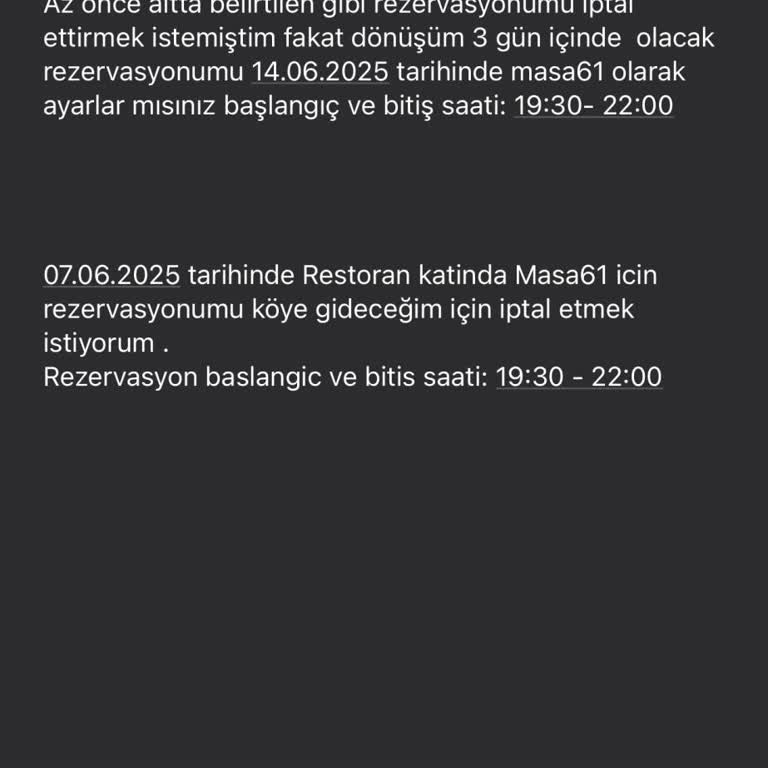 Tarih Değişikliği Talebime Yanıt Alamıyorum, Mağdur Ediliyorum