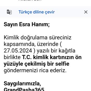 GrandPashaBet Çekim İşlemi Sürekli Oyalama ve Belge Talebiyle Geciktiriliyor