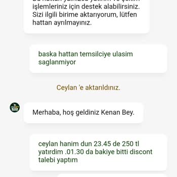 Canlı Destek Ve Bonus Talebinde Yaşanan İletişim Sorunu