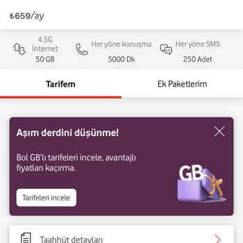 Yüksek GB'lı Pakete Rağmen İnternet Hızla Tükeniyor, Mağduriyet Yaşıyorum