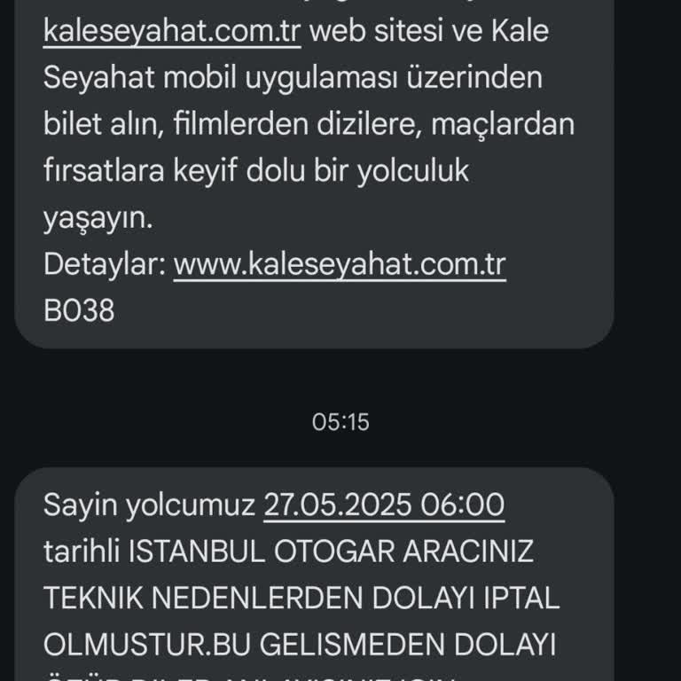 Son Anda İptal Edilen Sefer Nedeniyle Mağduriyet Yaşadım