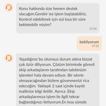 Gel Al Noktasında Ürünüm Bulunamadı, Sorunum Çözülmedi