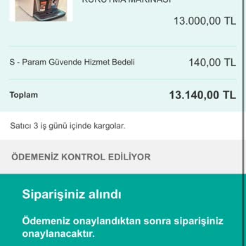 Sahibinden.com Güvenli Ödeme Sürecinde Yaşanan Sorun Ve Para İadesi Talebi