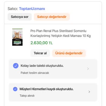 Sahte Kedi Maması Ve İade Sürecinde Yaşanan Sorunlar