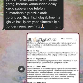 Straswans Sitesinde İade Kargo Ücreti Haksızca Müşteriye Yansıtılıyor