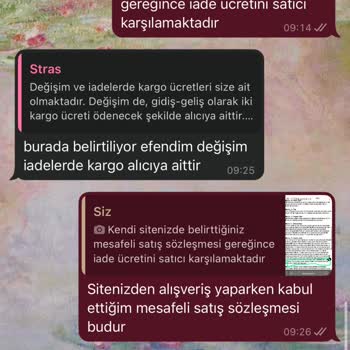 Straswans Sitesinde İade Kargo Ücreti Haksızca Müşteriye Yansıtılıyor