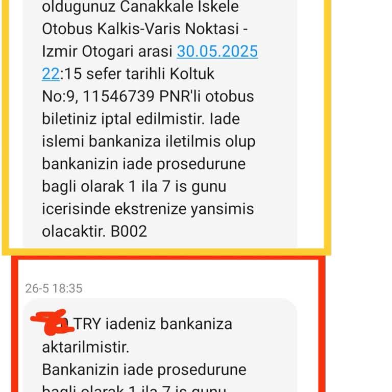 Obilet'ten Alınan Bilet İptal Edildi Müşteri Hizmetleri Çözüm Sunmadı