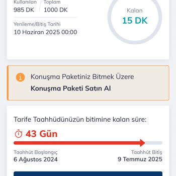 Kullanılmayan Dakika Ve İnternet İçin Fatura Artışı Şikayeti