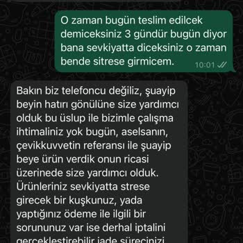 Siparişin Teslim Edilmemesi Ve İletişim Sorunlarıyla Mağduriyet