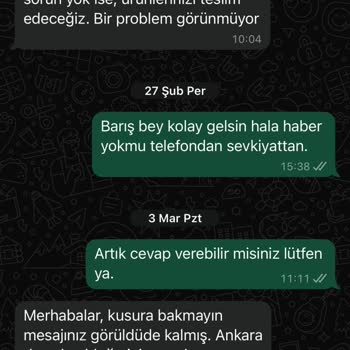Siparişin Teslim Edilmemesi Ve İletişim Sorunlarıyla Mağduriyet