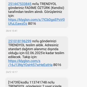 Aynı Adrese Siparişim Teslim Edilmiyor