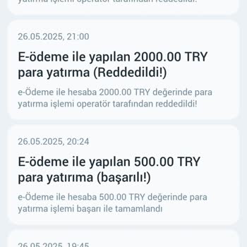 Para Yatırma Ve Çekme İşlemlerinde Sürekli Sorun Yaşıyorum