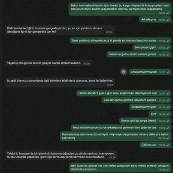 Ertesi Gün Teslimat Sözünü Tutmayan Kargo Ve Yetersiz Müşteri Hizmeti