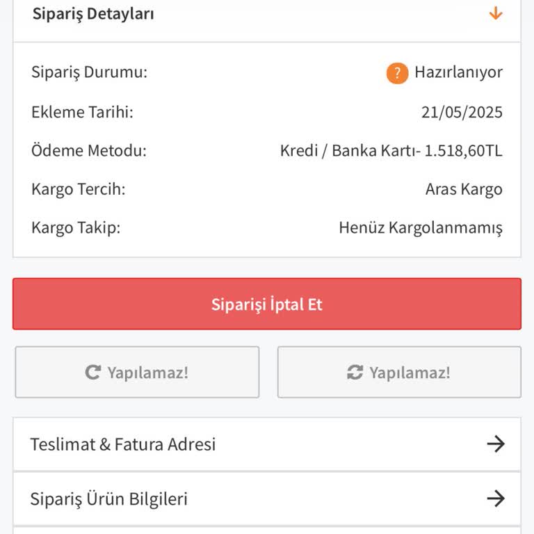 Gizce'den Aldığım Ürünler Gönderilmedi, Müşteri Hizmetlerine Ulaşamıyorum