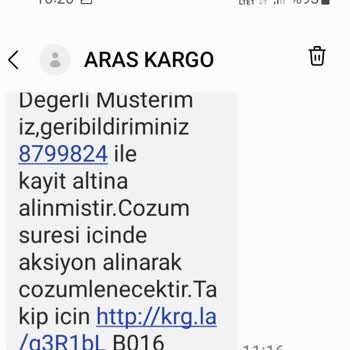 Aras Kargo İade Sürecinde İletişim Eksikliği Ve Mağduriyet