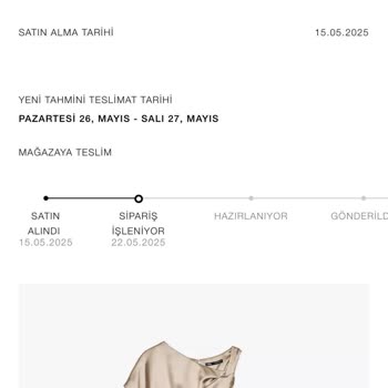 Zara Online Siparişinde Gecikme Ve Yetersiz Müşteri Hizmeti