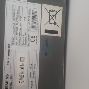 Siemens Klimamın Kapağı Yok, Yedek Parça Bulunamıyor