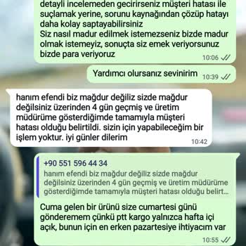 Kusurlu Ürün Gönderildi, Değişim Yapılmadı Ve Mağdur Edildim