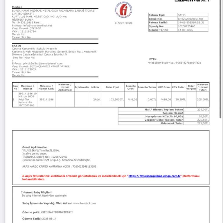 Kurumsal Faturada Kargo Ücreti Eksik Yansıtıldı, Mağdur Oldum