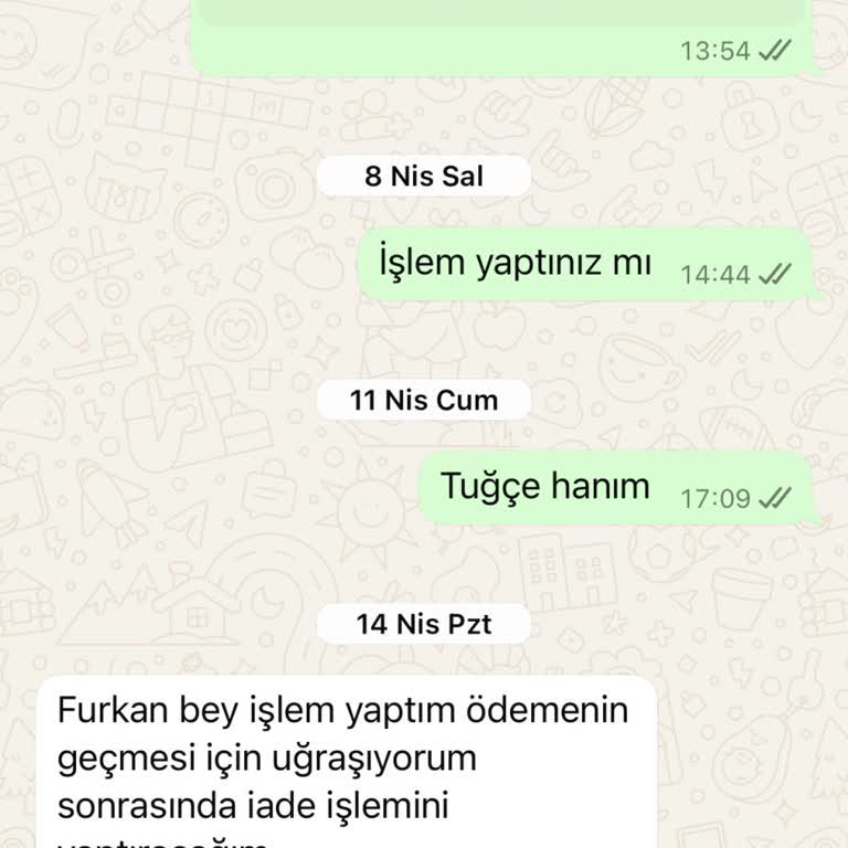 Ön Ödeme İadesi Yapılmıyor, İlgisiz Ve Yetersiz Hizmet